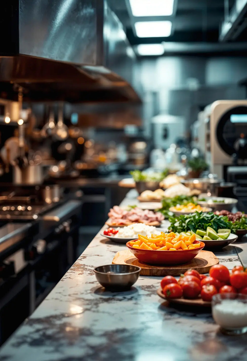 Commercial kitchen using STOR